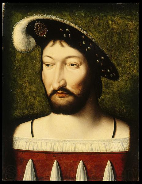 Joos van cleve Portrait of Francis I, King of France Spain oil painting art